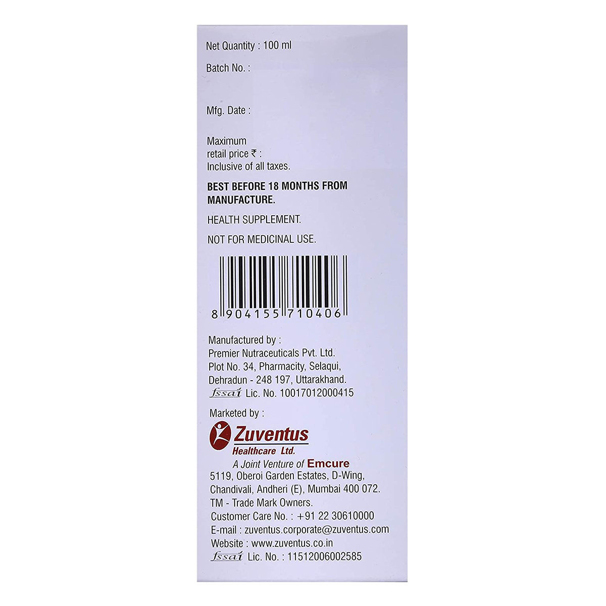 Coralium-D3 Syrup 100 ml, Pack of 1 Coralium-D3 Syrup 100 ml, Pack of 1