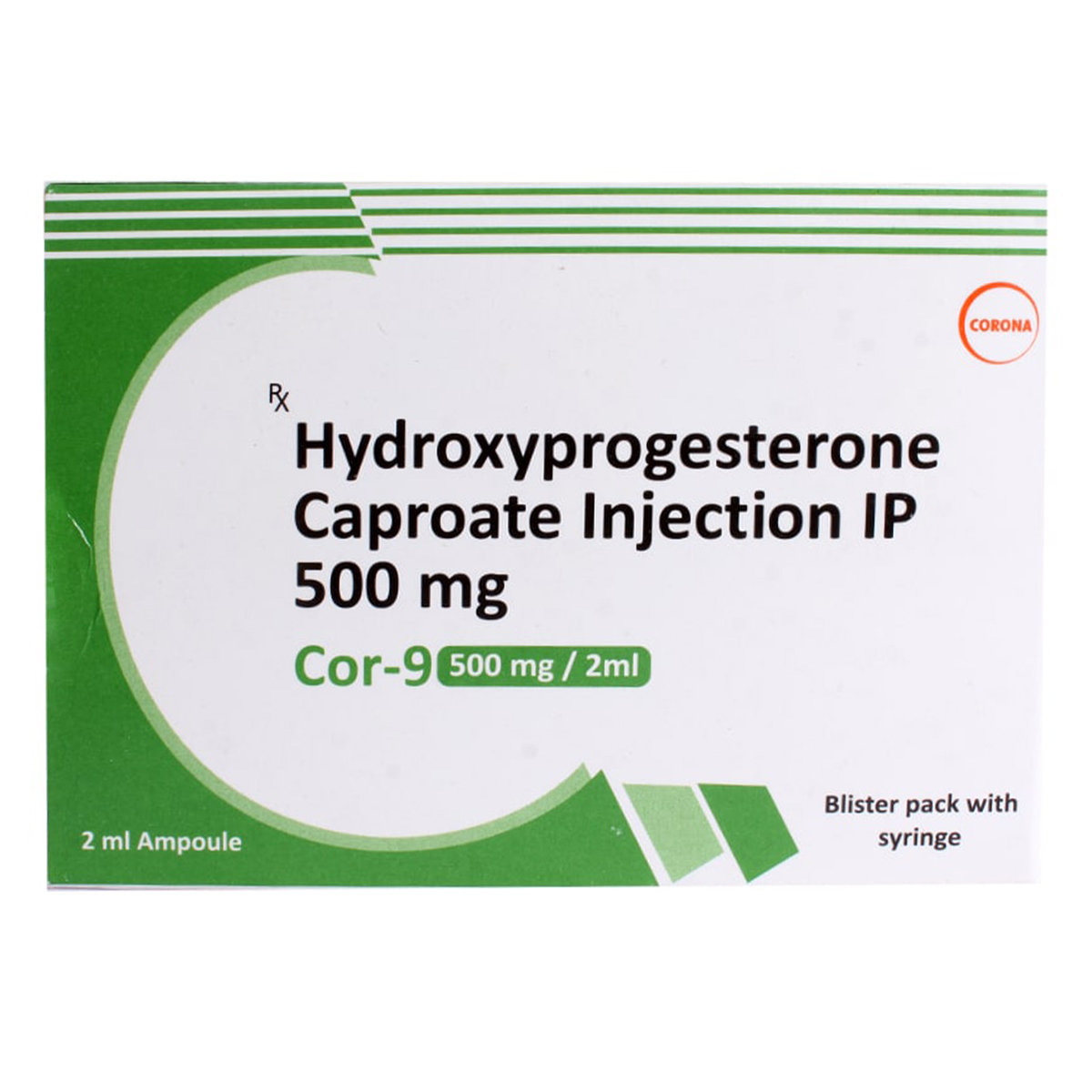 Cor-9 500 mg Injection 2 ml, Pack of 1 Injection Cor-9 500 mg Injection 2 ml, Pack of 1 Injection