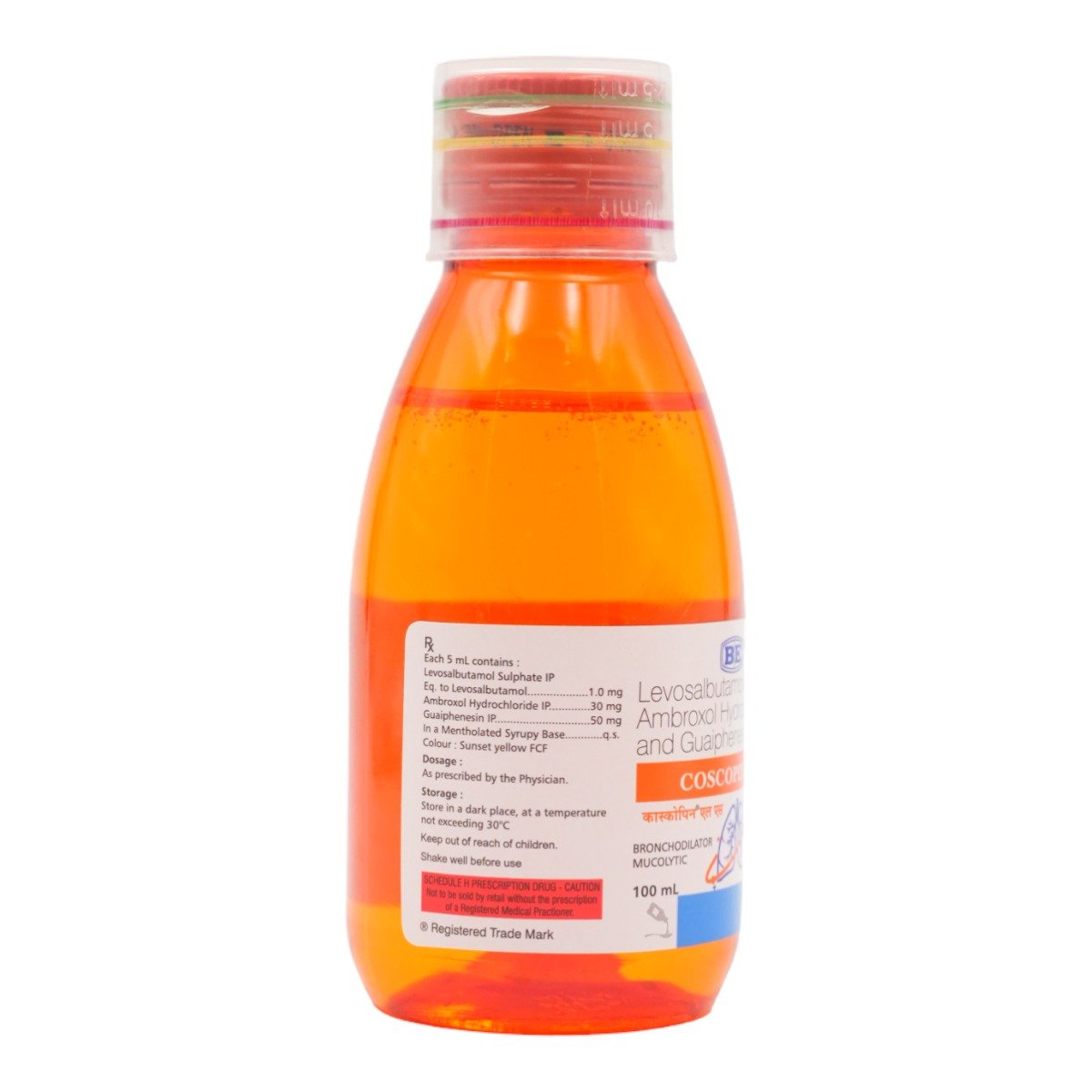 Coscopin LS Orange Syrup 100 ml, Pack of 1 Liquid Coscopin LS Orange Syrup 100 ml, Pack of 1 Liquid