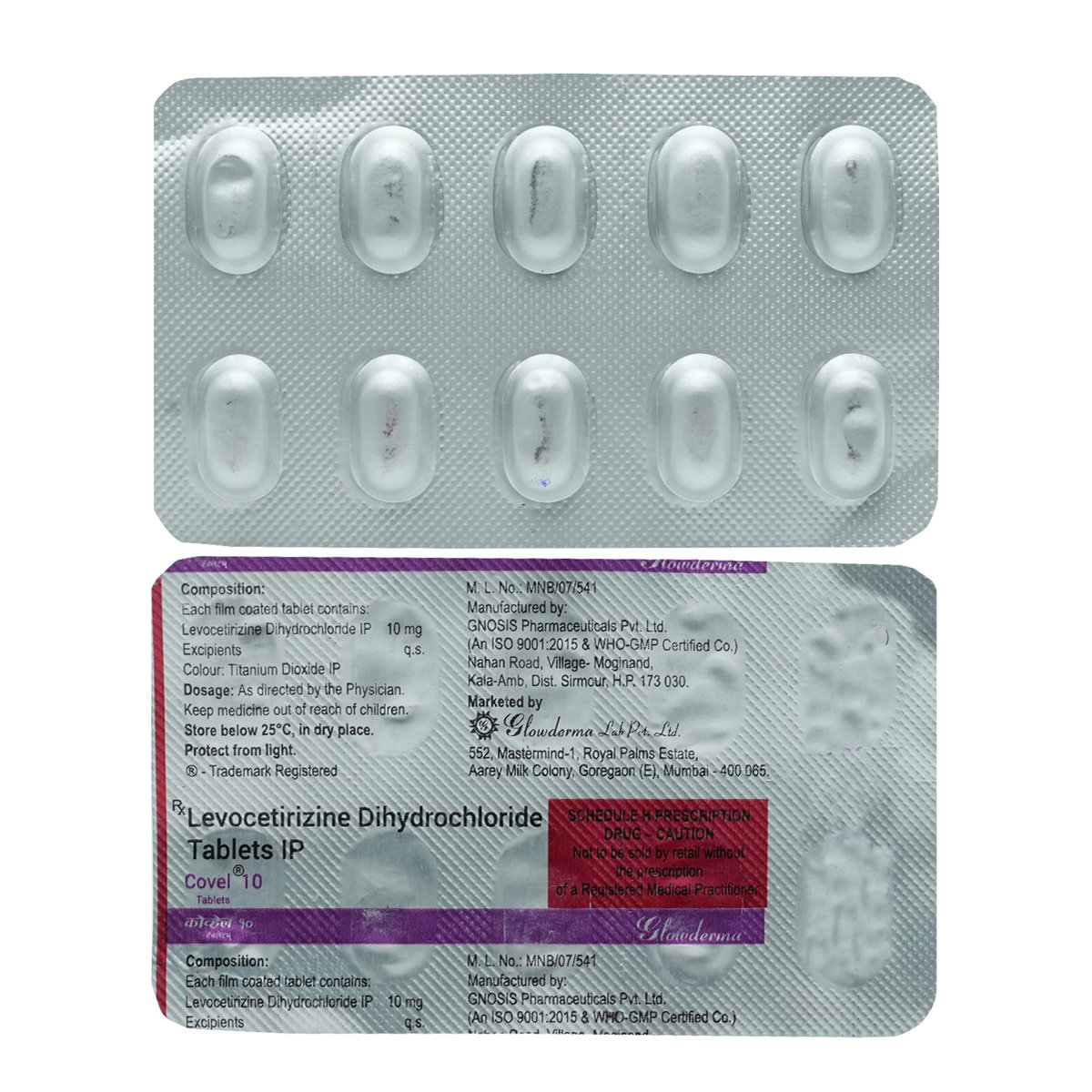 Covel 10 Tablet 10's, Pack of 10 TABLETS Covel 10 Tablet 10's, Pack of 10 TABLETS
