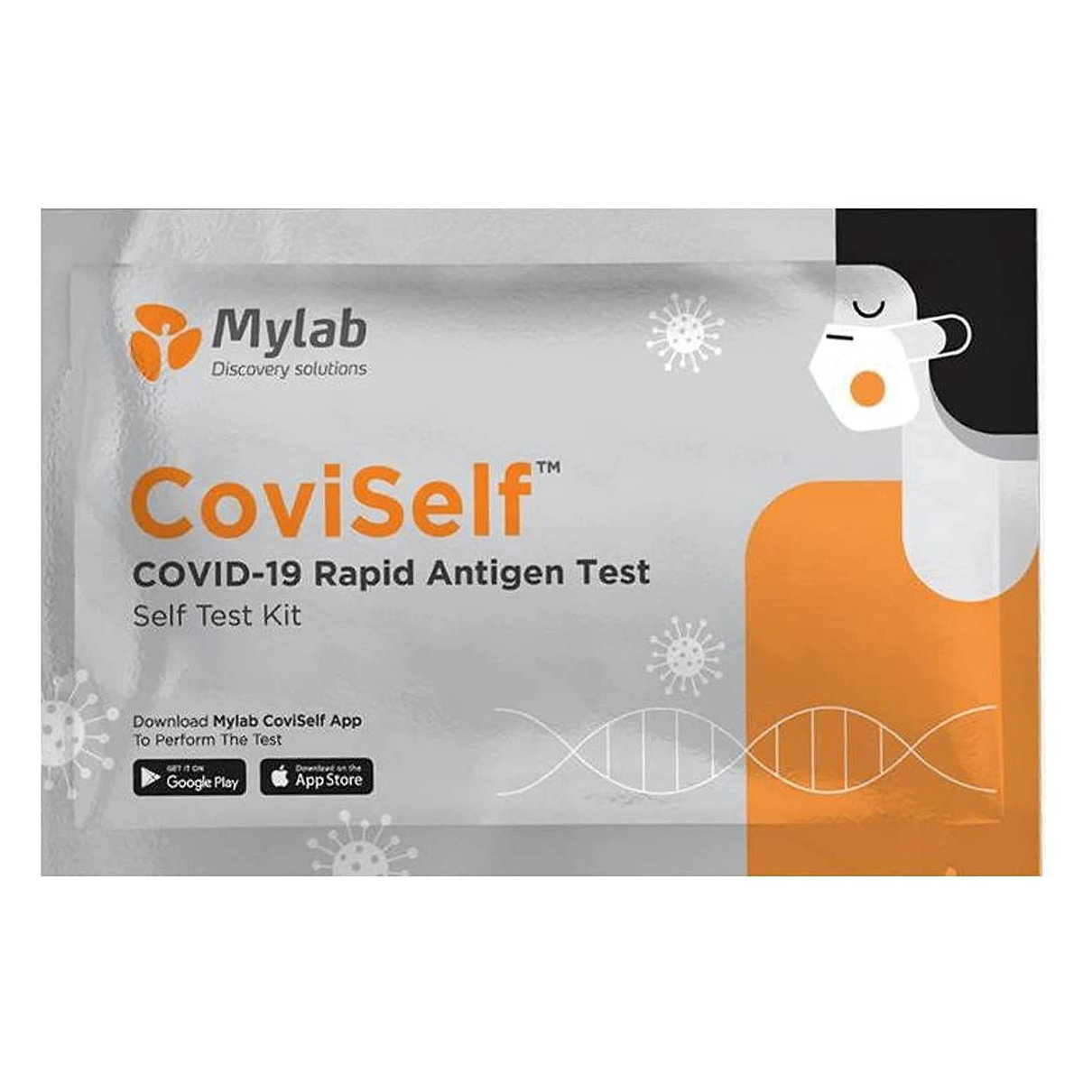 Mylab CoviSelf COVID-19 Rapid Antigen Self Test Kit, 1 Count, Pack of 1 Mylab CoviSelf COVID-19 Rapid Antigen Self Test Kit, 1 Count, Pack of 1