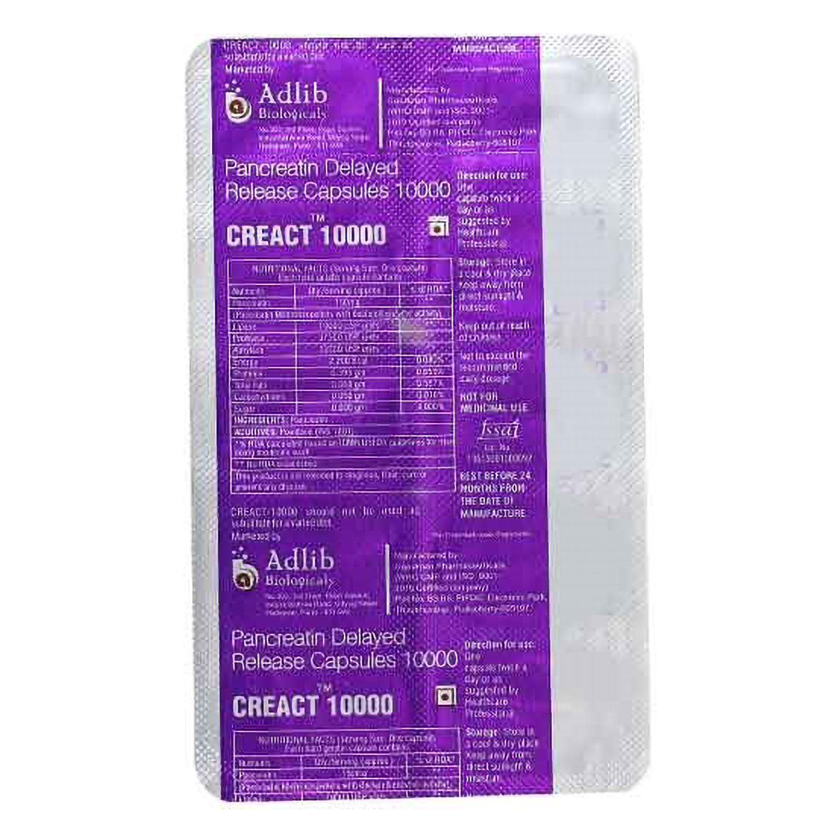 Creact 10000 Dr Cap 10'S, Pack of 10 CapsuleS Creact 10000 Dr Cap 10'S, Pack of 10 CapsuleS