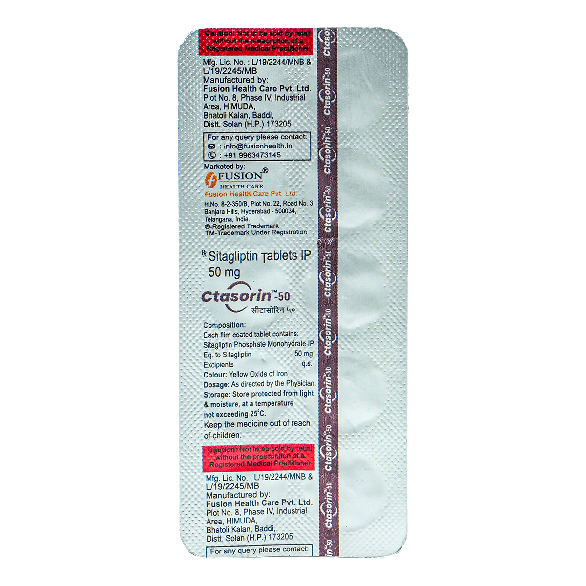 Ctasorin 50 Tablet 10's, Pack of 10 TabletS Ctasorin 50 Tablet 10's, Pack of 10 TabletS