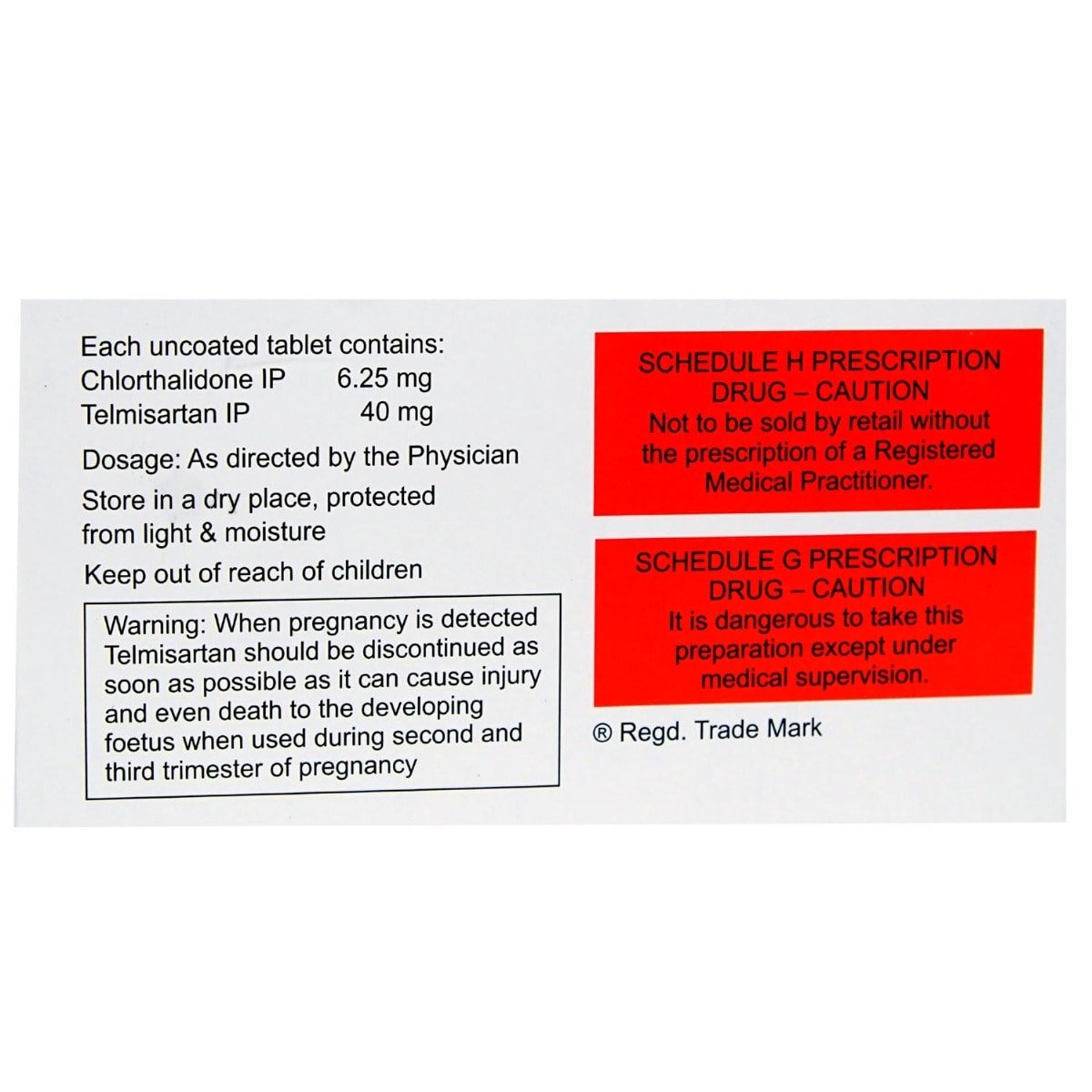 CTD-T 6.25/40 Tablet 15's, Pack of 15 TABLETS CTD-T 6.25/40 Tablet 15's, Pack of 15 TABLETS