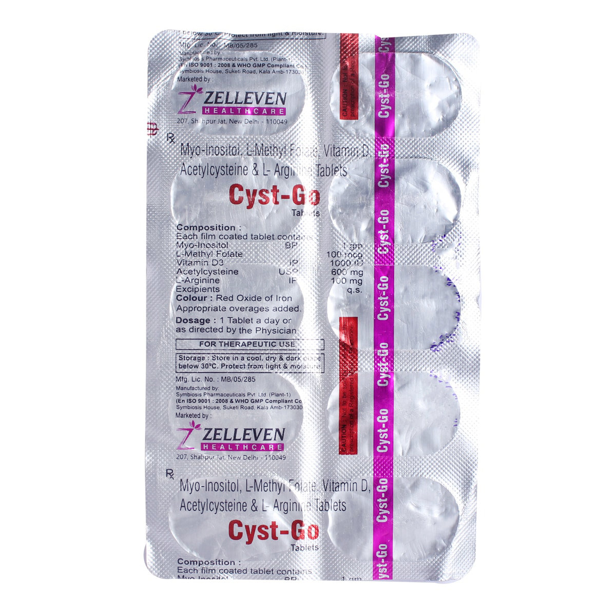Cyst-Go Tablet 10's, Pack of 10 Cyst-Go Tablet 10's, Pack of 10
