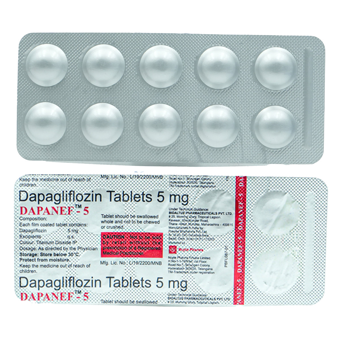 Dapanef-5 Tablet 10's, Pack of 10 TABLETS Dapanef-5 Tablet 10's, Pack of 10 TABLETS