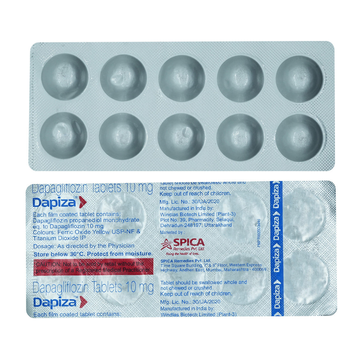 Dapiza Tablet 10's, Pack of 10 TABLETS Dapiza Tablet 10's, Pack of 10 TABLETS