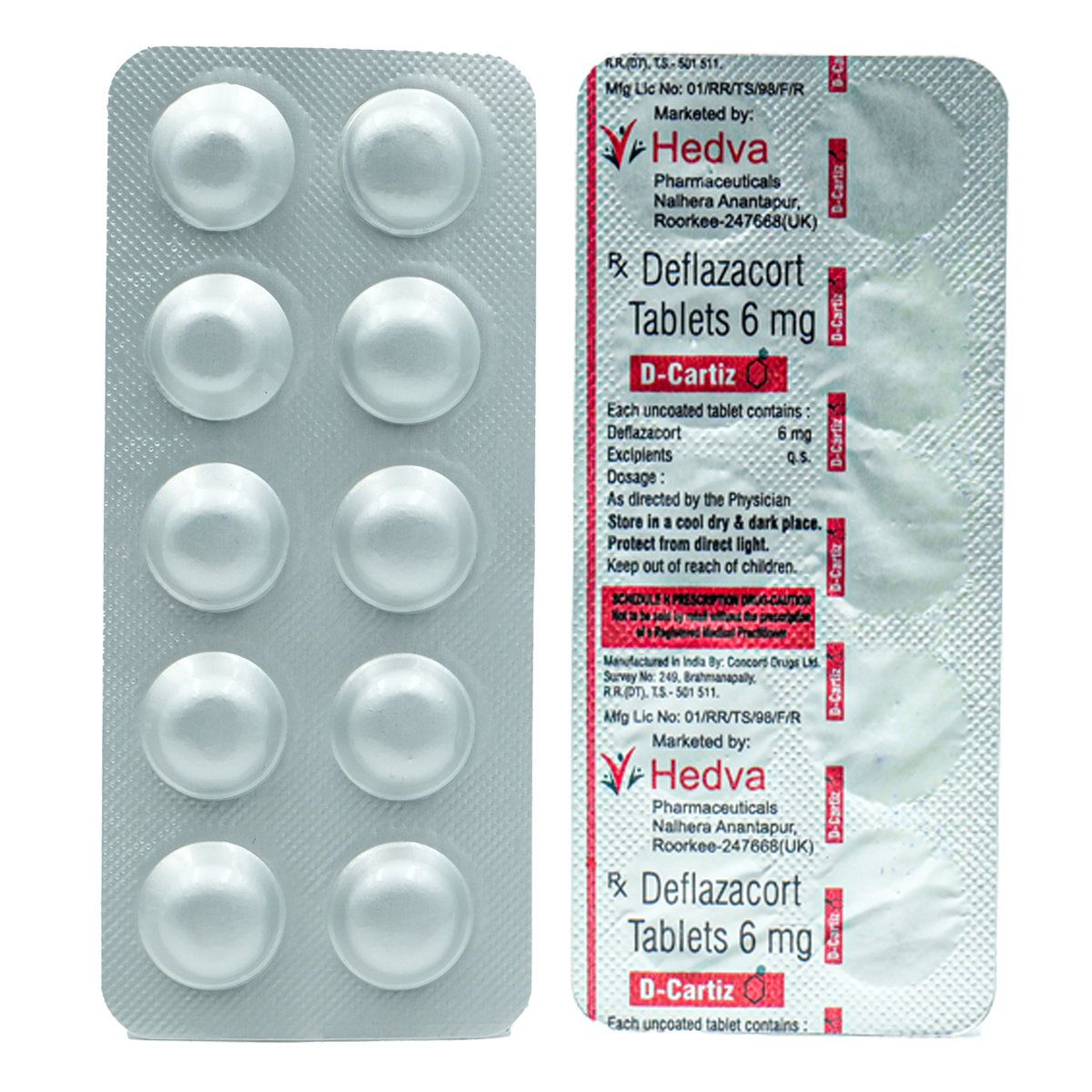 D-Cartiz 6 Tablet 10's, Pack of 10 TABLETS D-Cartiz 6 Tablet 10's, Pack of 10 TABLETS