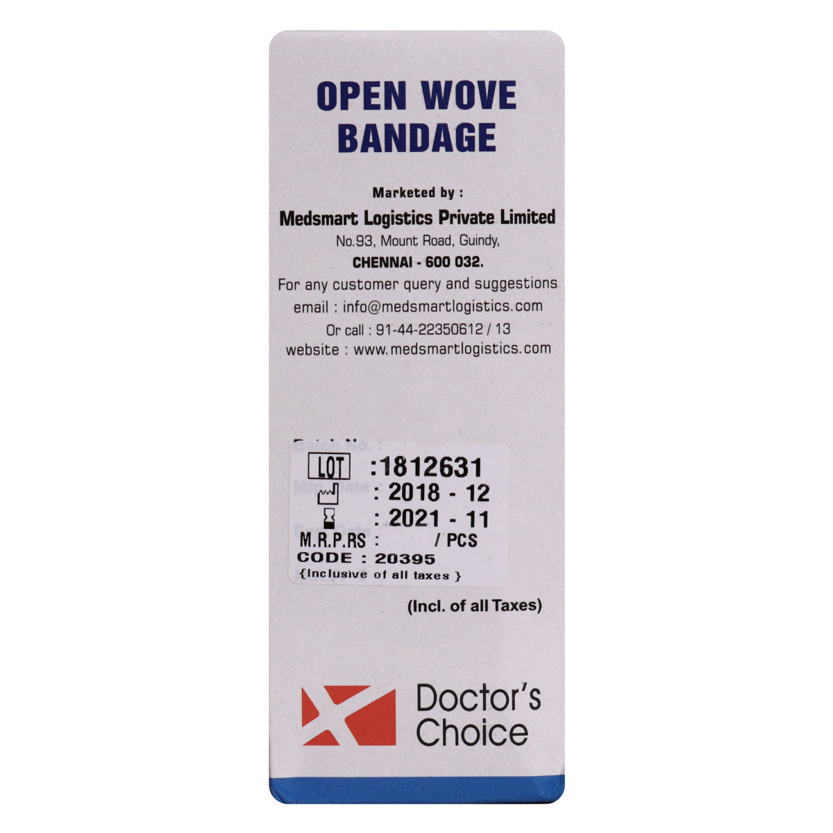 Doctor's Choice Wove Bandage 15 cm x 3 m, 10 Count, Pack of 10 Doctor's Choice Wove Bandage 15 cm x 3 m, 10 Count, Pack of 10
