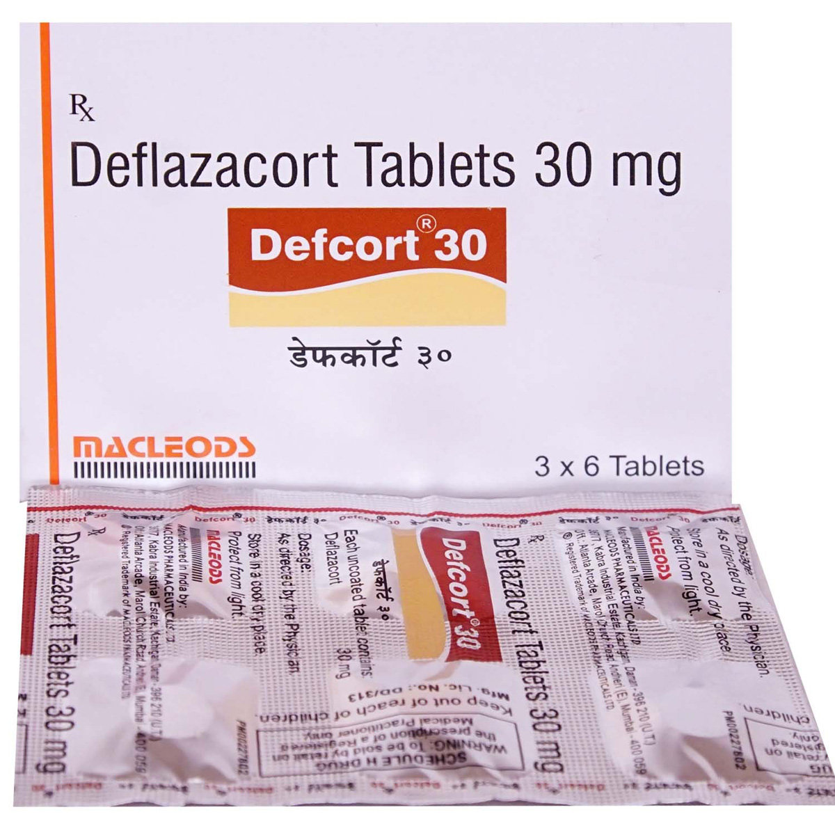 Defcort 30 Tablet 6's, Pack of 6 TABLETS Defcort 30 Tablet 6's, Pack of 6 TABLETS