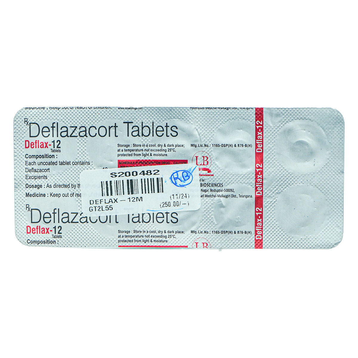 Deflax-12 mg Tablet 10's, Pack of 10 TabletS Deflax-12 mg Tablet 10's, Pack of 10 TabletS