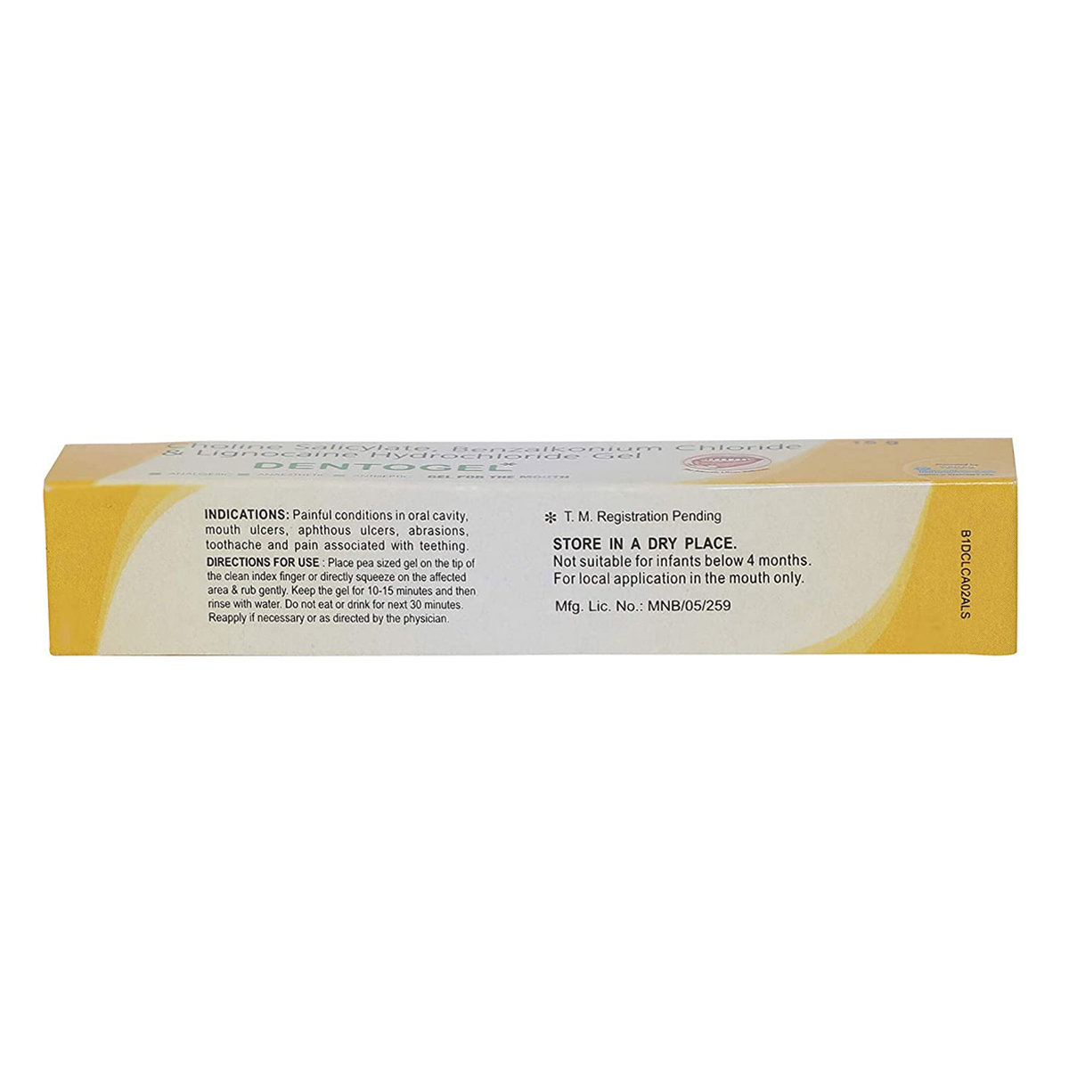 Dentogel Gel 15 gm, Pack of 1 Mouth Gel Dentogel Gel 15 gm, Pack of 1 Mouth Gel