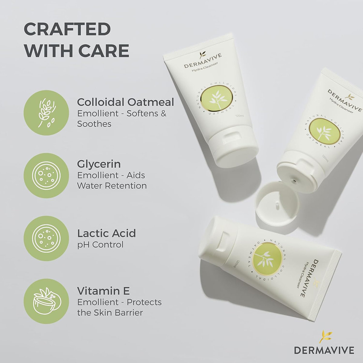 Dermavive Hydra Cleanser 120 ml, Pack of 1 Dermavive Hydra Cleanser 120 ml, Pack of 1