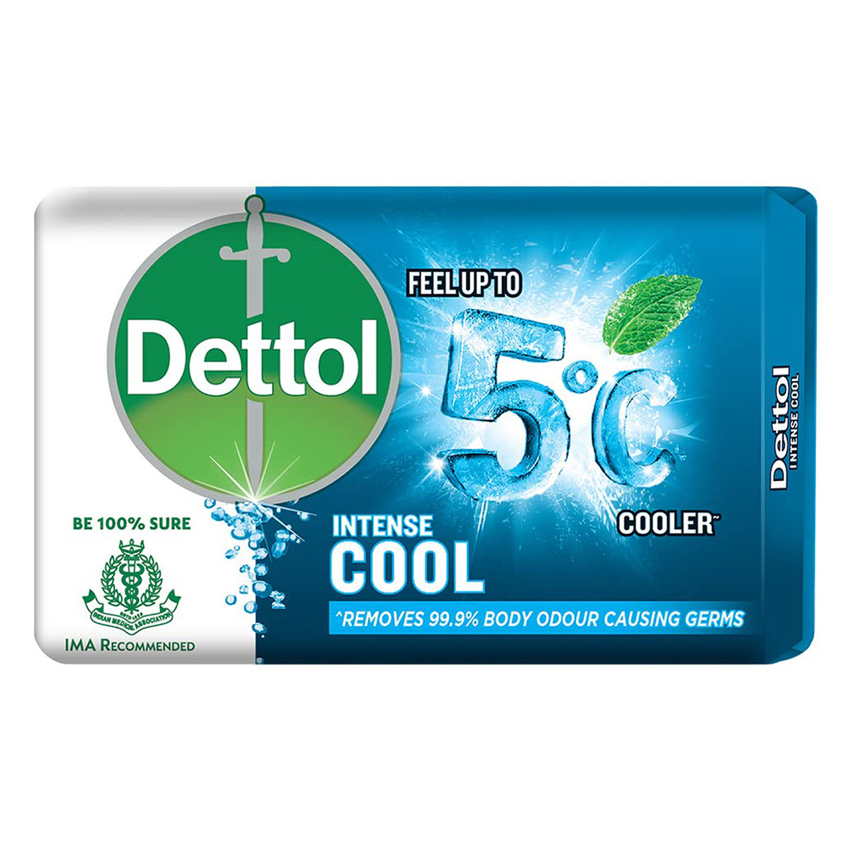 Dettol Cool Soap 75 gm | Kills 99.9% Germs | Prevent Body Odour | With Intense Cooling Effect | IMA Recommended, Pack of 1 Dettol Cool Soap 75 gm | Kills 99.9% Germs | Prevent Body Odour | With Intense Cooling Effect | IMA Recommended, Pack of 1
