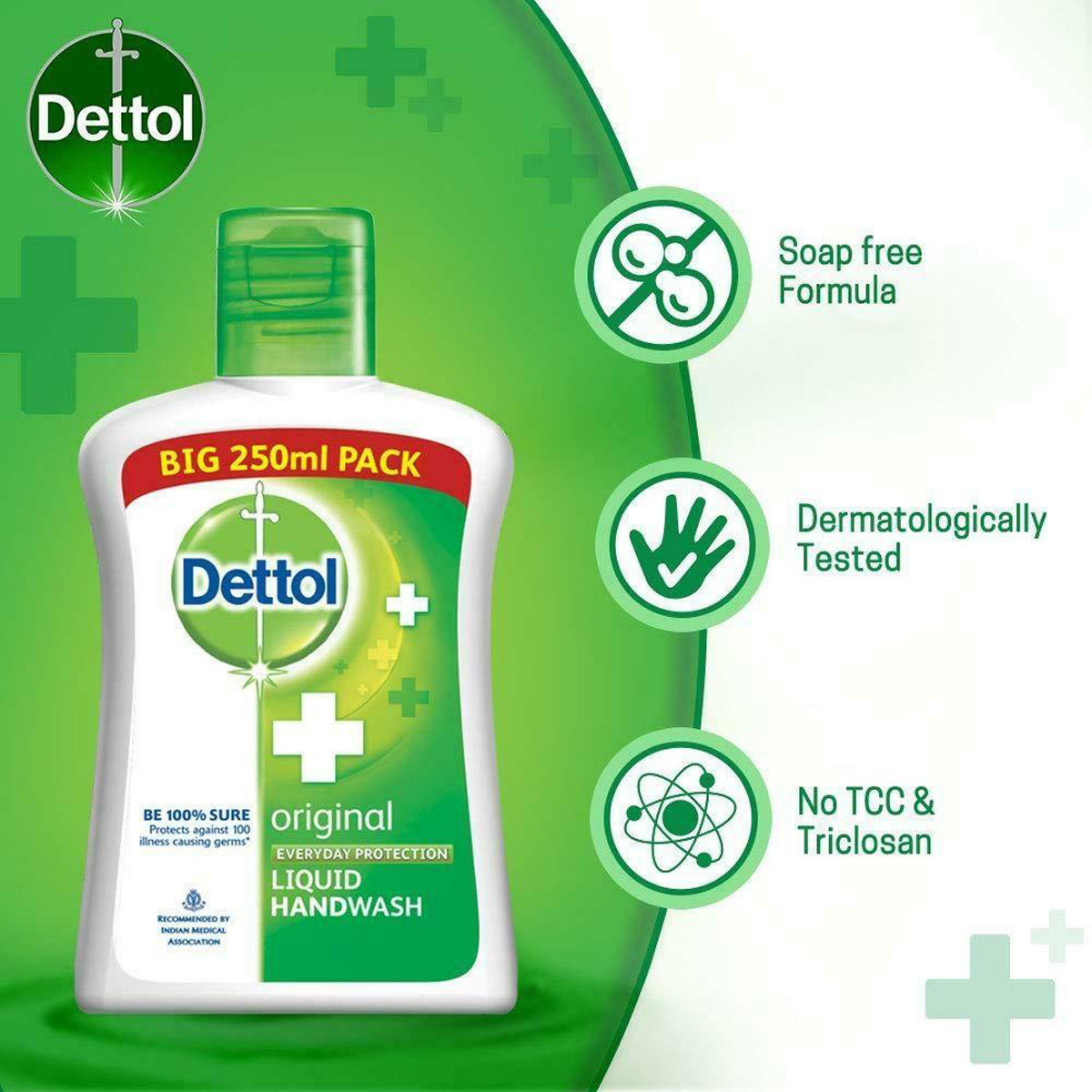 Dettol Original Liquid Handwash 250 ml | Everyday Germ Protection | IMA Recommended, Pack of 1 Dettol Original Liquid Handwash 250 ml | Everyday Germ Protection | IMA Recommended, Pack of 1