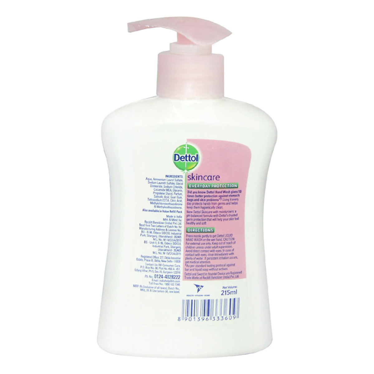 Dettol Skin Care Liquid Hand Wash 215 ml Pump | pH Balancced | 10X Better Germ Protection | Everyday Protection | IMA Recommended, Pack of 1 Dettol Skin Care Liquid Hand Wash 215 ml Pump | pH Balancced | 10X Better Germ Protection | Everyday Protection | IMA Recommended, Pack of 1
