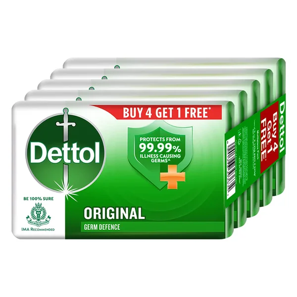 Dettol Original Soap, 500 gm (4 x 125 gm), Pack of 1