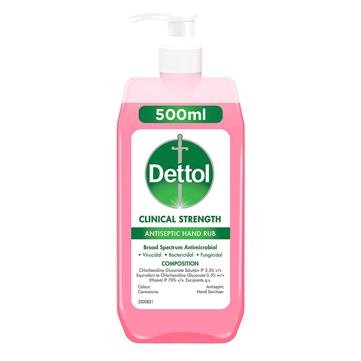 Dettol Antiseptic Hand Rub 500 ml | Broad Spectrum Antimicrobial | Kills 99.9% Germs, Pack of 1 Dettol Antiseptic Hand Rub 500 ml | Broad Spectrum Antimicrobial | Kills 99.9% Germs, Pack of 1