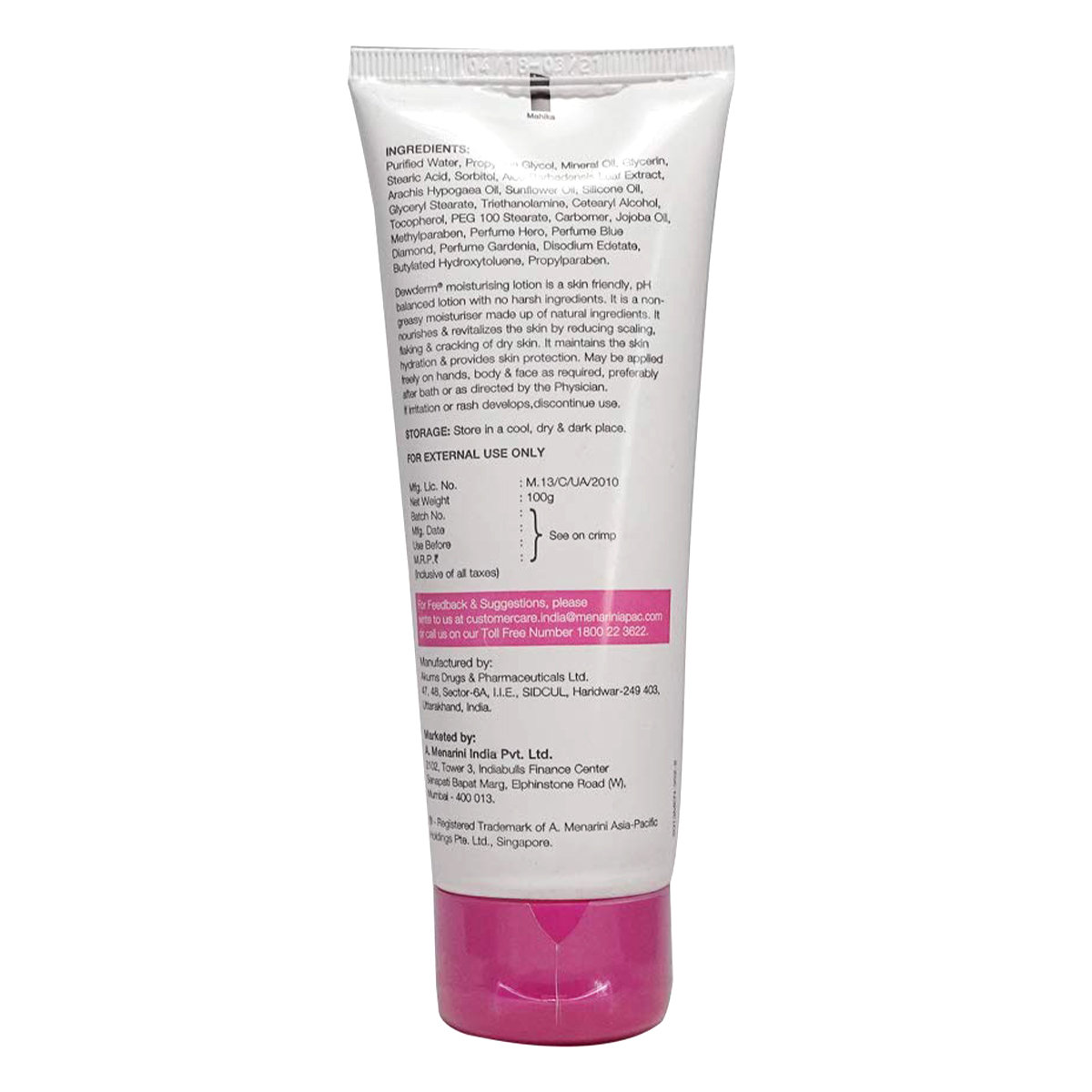 Dewderm Moisturising Lotion 100 gm, Pack of 1 Dewderm Moisturising Lotion 100 gm, Pack of 1