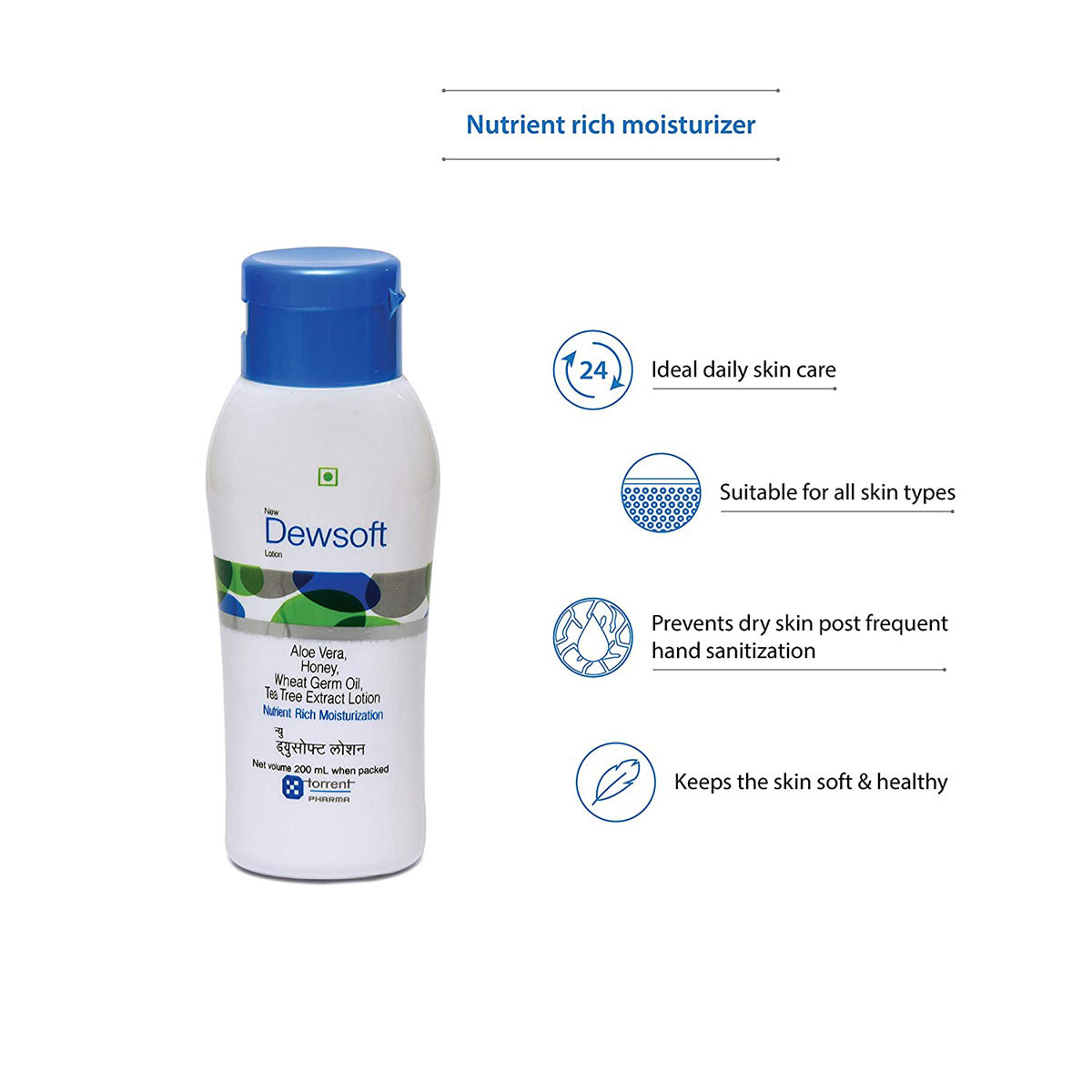 New Dewsoft Lotion 200 ml, Pack of 1 New Dewsoft Lotion 200 ml, Pack of 1