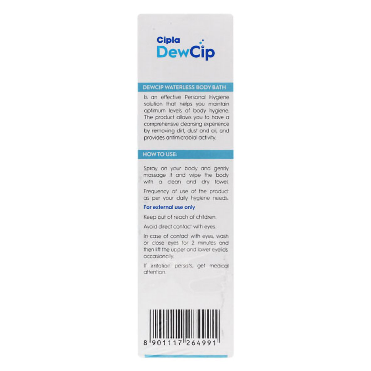 Dewcip Waterless Body Bath 100 ml, Pack of 1 Dewcip Waterless Body Bath 100 ml, Pack of 1