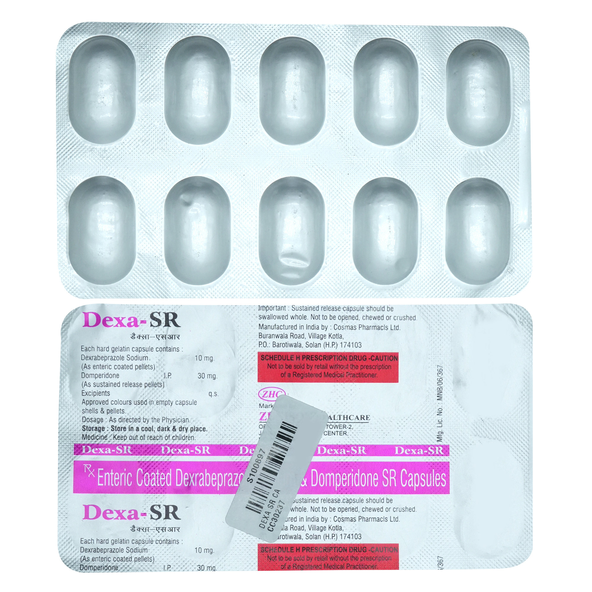 Dexa-SR Capsule 10's, Pack of 10 CAPSULES Dexa-SR Capsule 10's, Pack of 10 CAPSULES