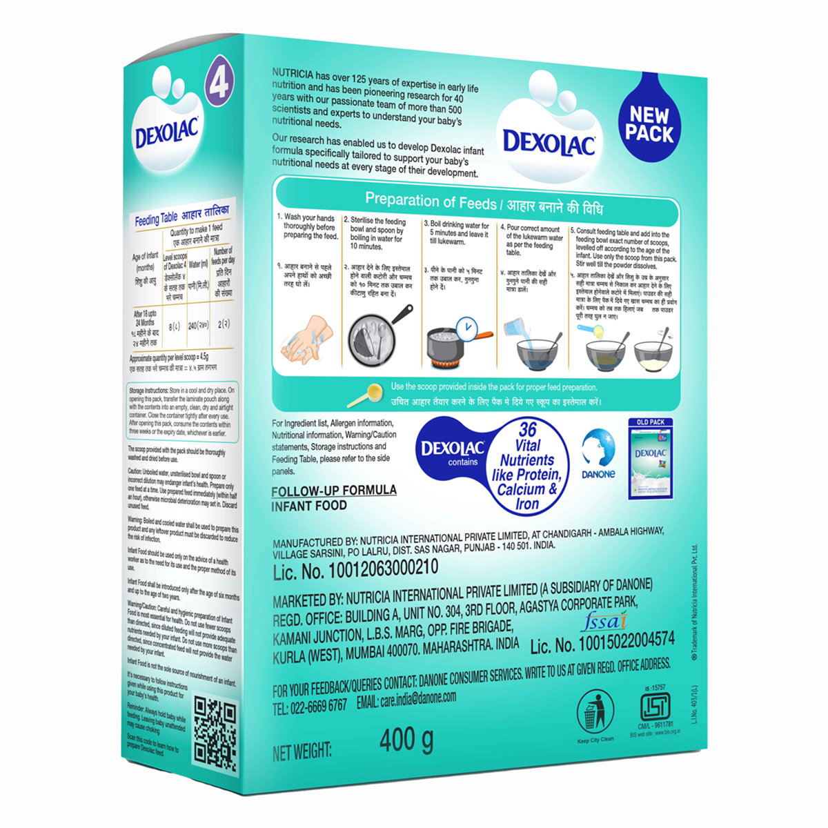 Dexolac Follow-Up Formula Stage 4 Powder (18-24 Months), 400 gm Refill Pack, Pack of 1 Dexolac Follow-Up Formula Stage 4 Powder (18-24 Months), 400 gm Refill Pack, Pack of 1
