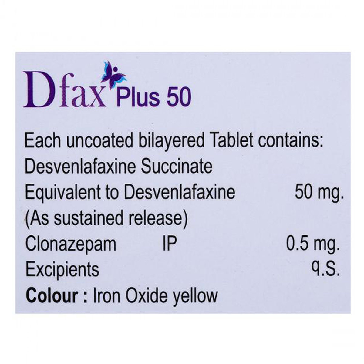 D Fax Plus 50 Tablet 15's, Pack of 15 TabletS D Fax Plus 50 Tablet 15's, Pack of 15 TabletS