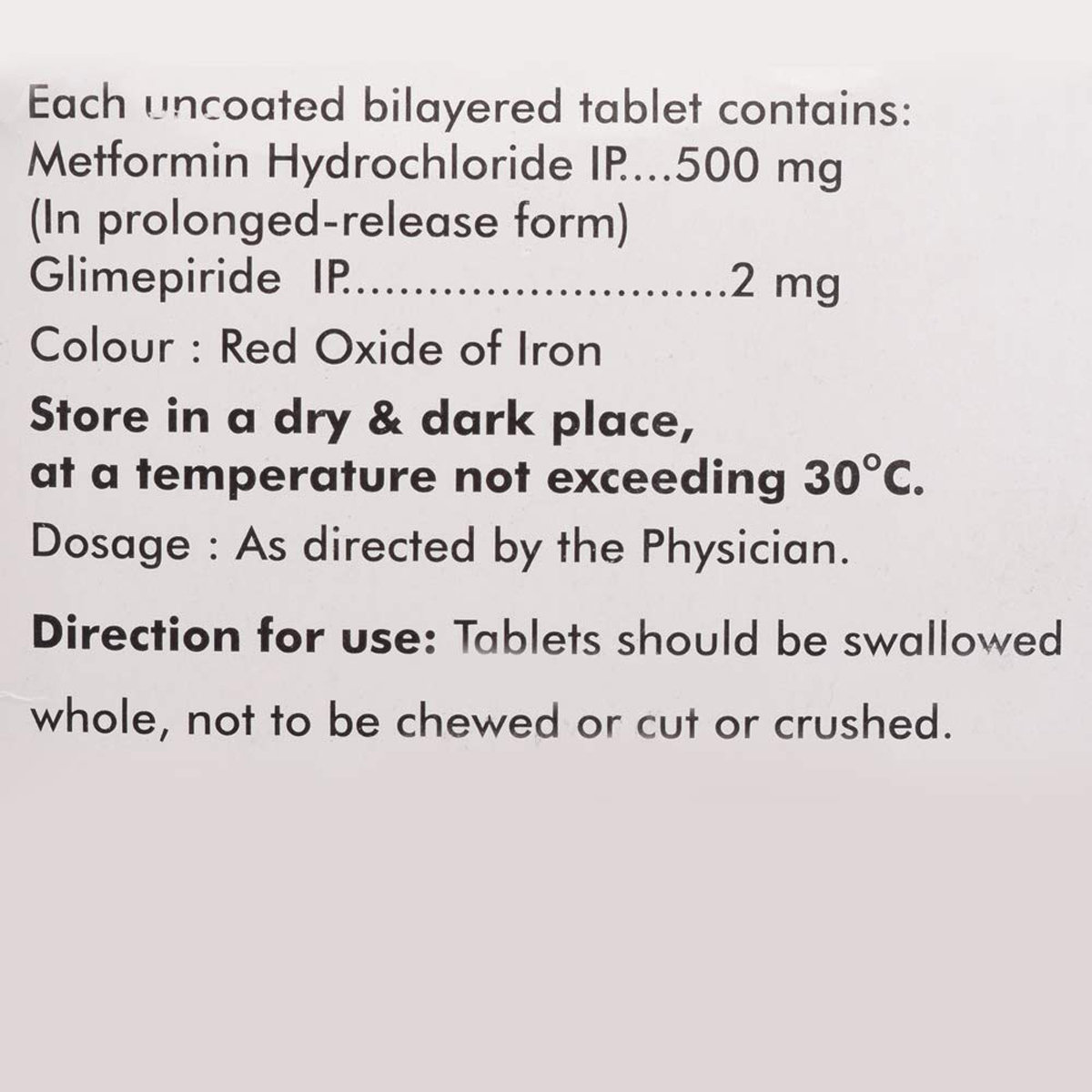 Diapride M 2 Tablet 15's, Pack of 15 TabletS Diapride M 2 Tablet 15's, Pack of 15 TabletS