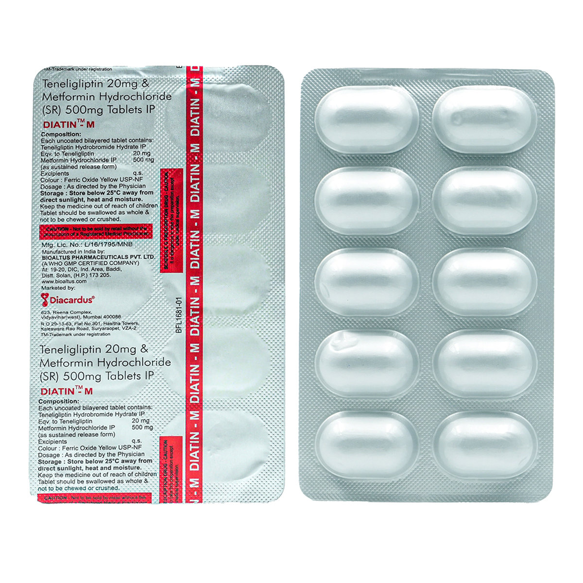 Diatin-M Tablet 10's, Pack of 10 Diatin-M Tablet 10's, Pack of 10