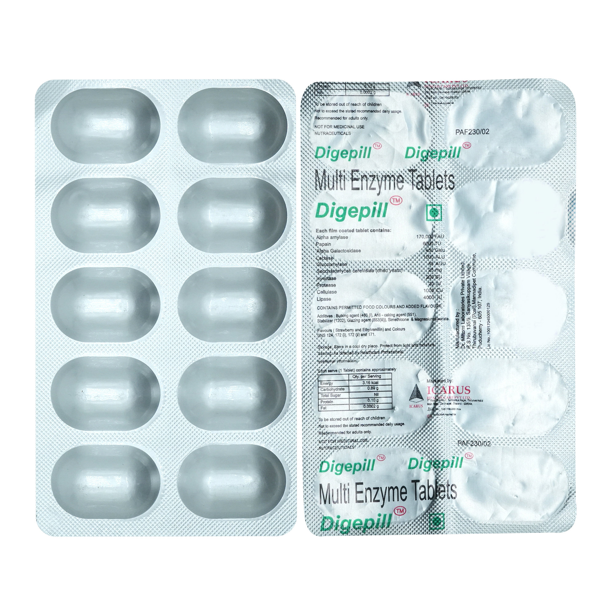 Digepill Tablet 10's, Pack of 10 TabletS Digepill Tablet 10's, Pack of 10 TabletS