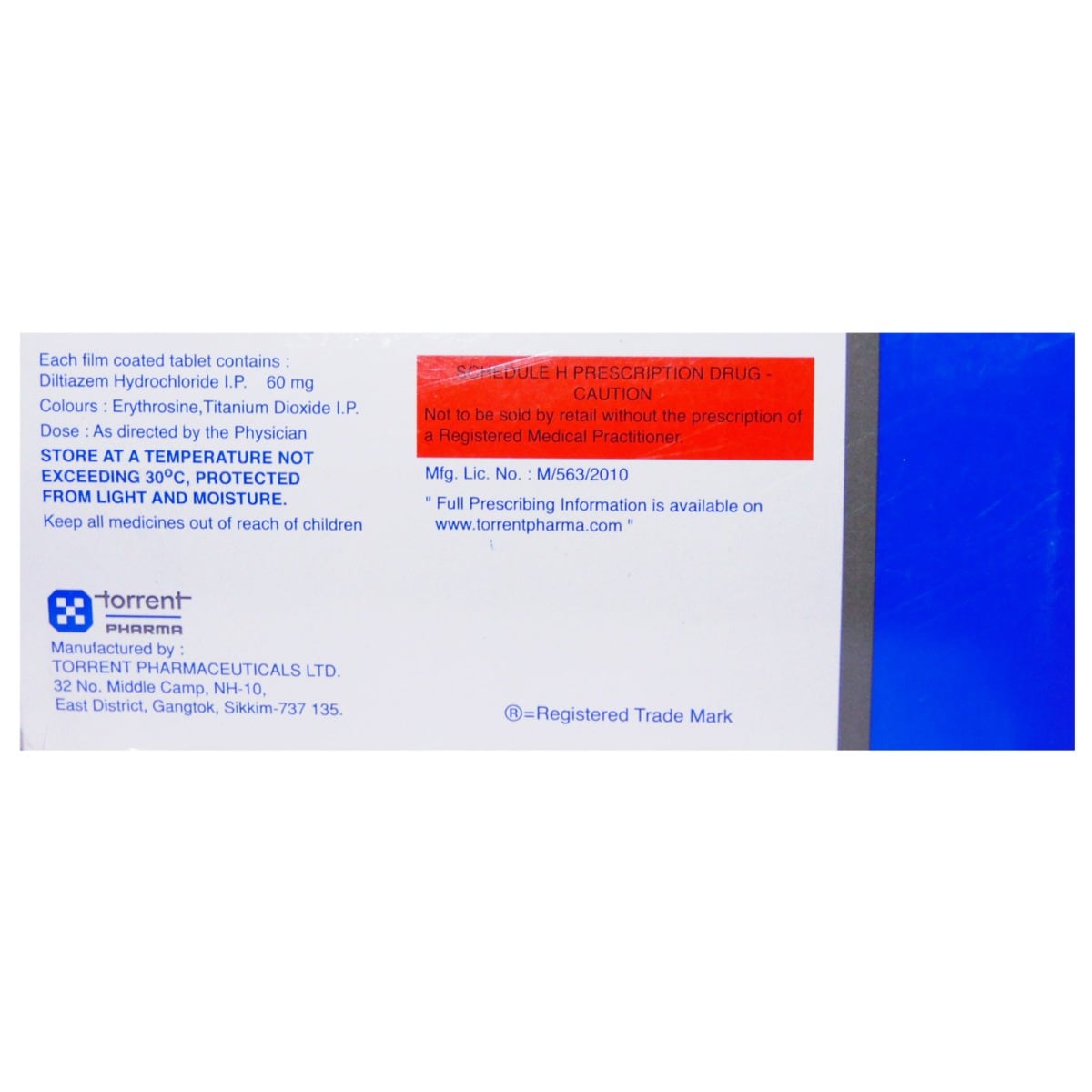 Dilzem 60 Tablet 15's, Pack of 15 TabletS Dilzem 60 Tablet 15's, Pack of 15 TabletS