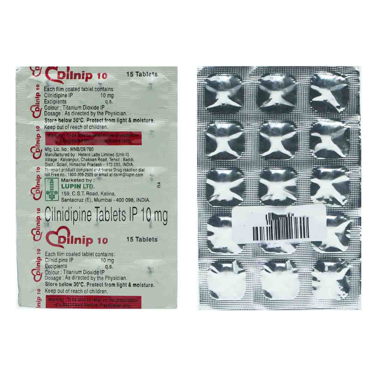 Dilnip 10 Tablet 15's, Pack of 15 TABLETS Dilnip 10 Tablet 15's, Pack of 15 TABLETS