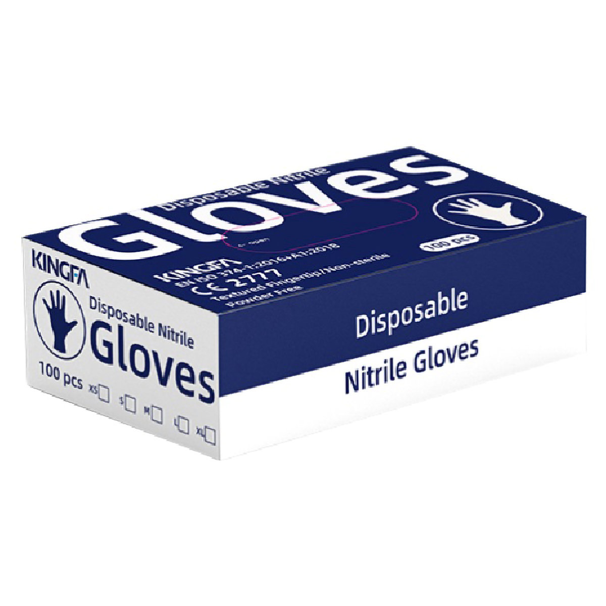 Romson Kingfa Disposable P/F Nitrile Gloves L, 100 Count, Pack of 100 Romson Kingfa Disposable P/F Nitrile Gloves L, 100 Count, Pack of 100