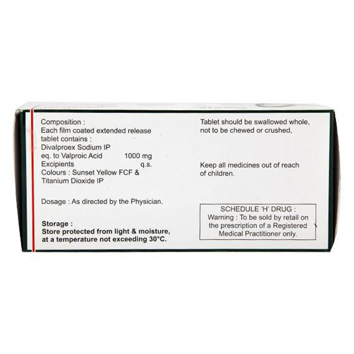 Divalgress ER 1000 Tablet 10's, Pack of 10 TabletS Divalgress ER 1000 Tablet 10's, Pack of 10 TabletS