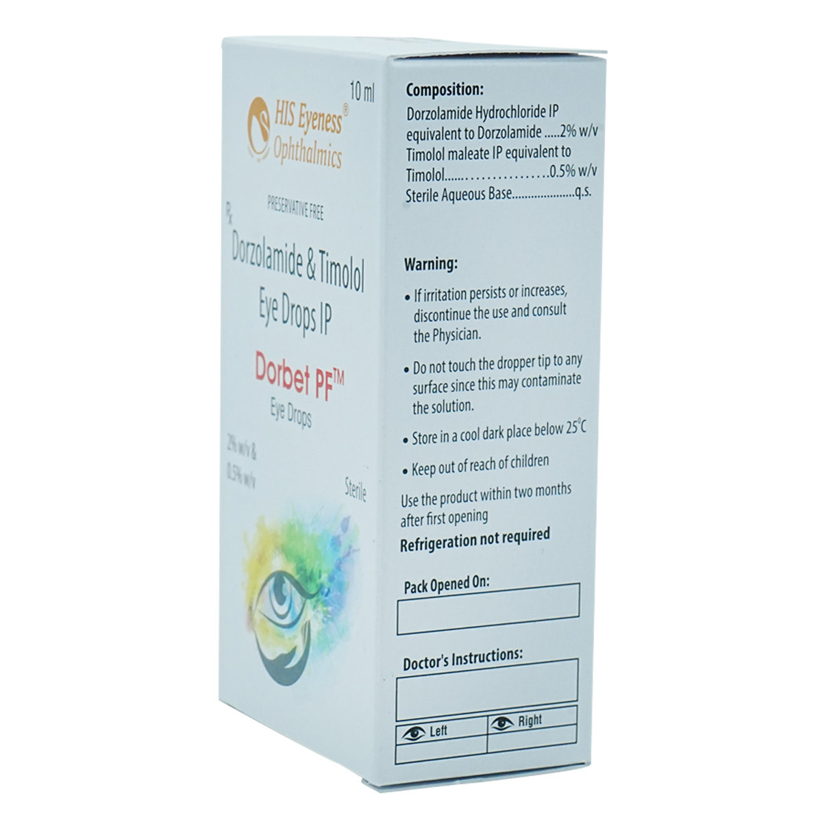 Dorbet PF Eye Drops 10 ml, Pack of 1 Dorbet PF Eye Drops 10 ml, Pack of 1