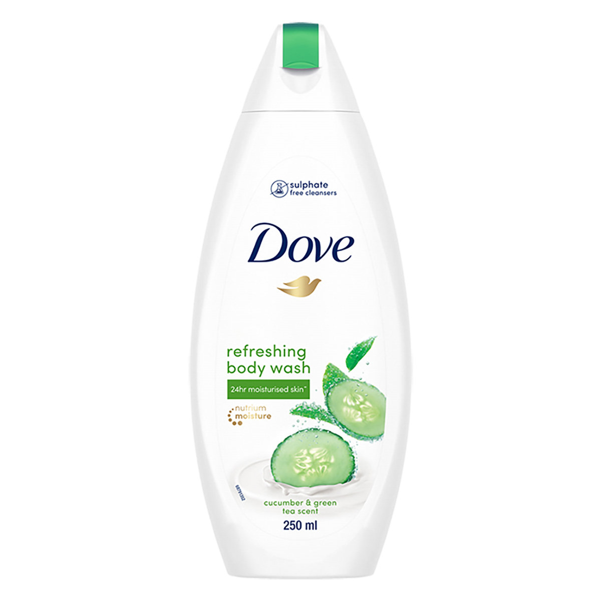 Dove Refreshing Body Wash 250 ml | With Refreshing Cucumber And Green Tea Scent | 100% Plant-Based Moisturisers | Refreshes & Revitalizes | Keep Skin Moiturised For 24hr | Nutrium Moisture | With 100% Gentle Cleansers, Pack of 1 Dove Refreshing Body Wash 250 ml | With Refreshing Cucumber And Green Tea Scent | 100% Plant-Based Moisturisers | Refreshes & Revitalizes | Keep Skin Moiturised For 24hr | Nutrium Moisture | With 100% Gentle Cleansers, Pack of 1