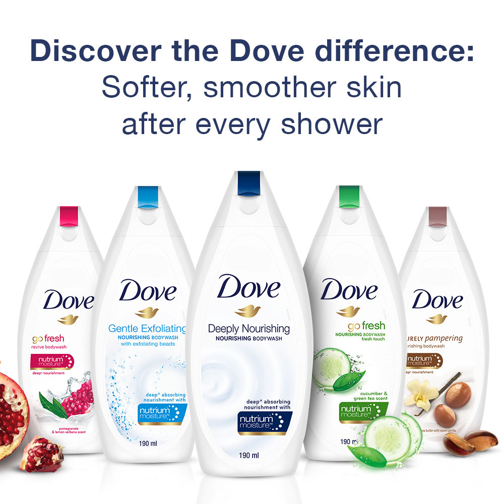 Dove Refreshing Body Wash 250 ml | With Refreshing Cucumber And Green Tea Scent | 100% Plant-Based Moisturisers | Refreshes & Revitalizes | Keep Skin Moiturised For 24hr | Nutrium Moisture | With 100% Gentle Cleansers, Pack of 1 Dove Refreshing Body Wash 250 ml | With Refreshing Cucumber And Green Tea Scent | 100% Plant-Based Moisturisers | Refreshes & Revitalizes | Keep Skin Moiturised For 24hr | Nutrium Moisture | With 100% Gentle Cleansers, Pack of 1