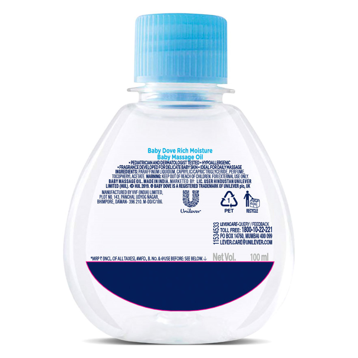 Baby Dove Rich Moisture Baby Massage Oil, 100 ml, Pack of 1 Baby Dove Rich Moisture Baby Massage Oil, 100 ml, Pack of 1