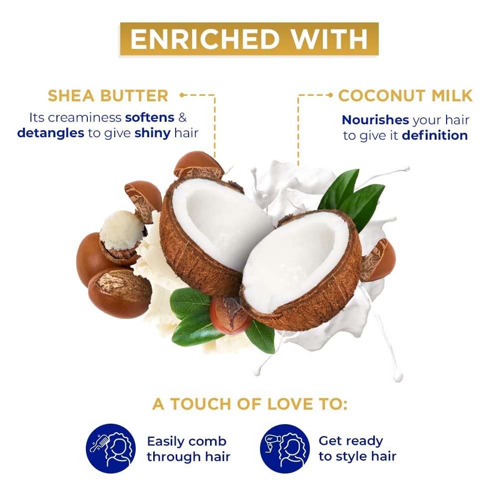 Dove Amplified Super Slip Detangling Conditioner for Coils, Curls & Wave Hairs, 340 ml, Pack of 1 Dove Amplified Super Slip Detangling Conditioner for Coils, Curls & Wave Hairs, 340 ml, Pack of 1