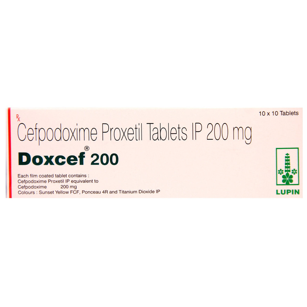 Doxcef 200 Tablet 10's, Pack of 10 TABLETS Doxcef 200 Tablet 10's, Pack of 10 TABLETS