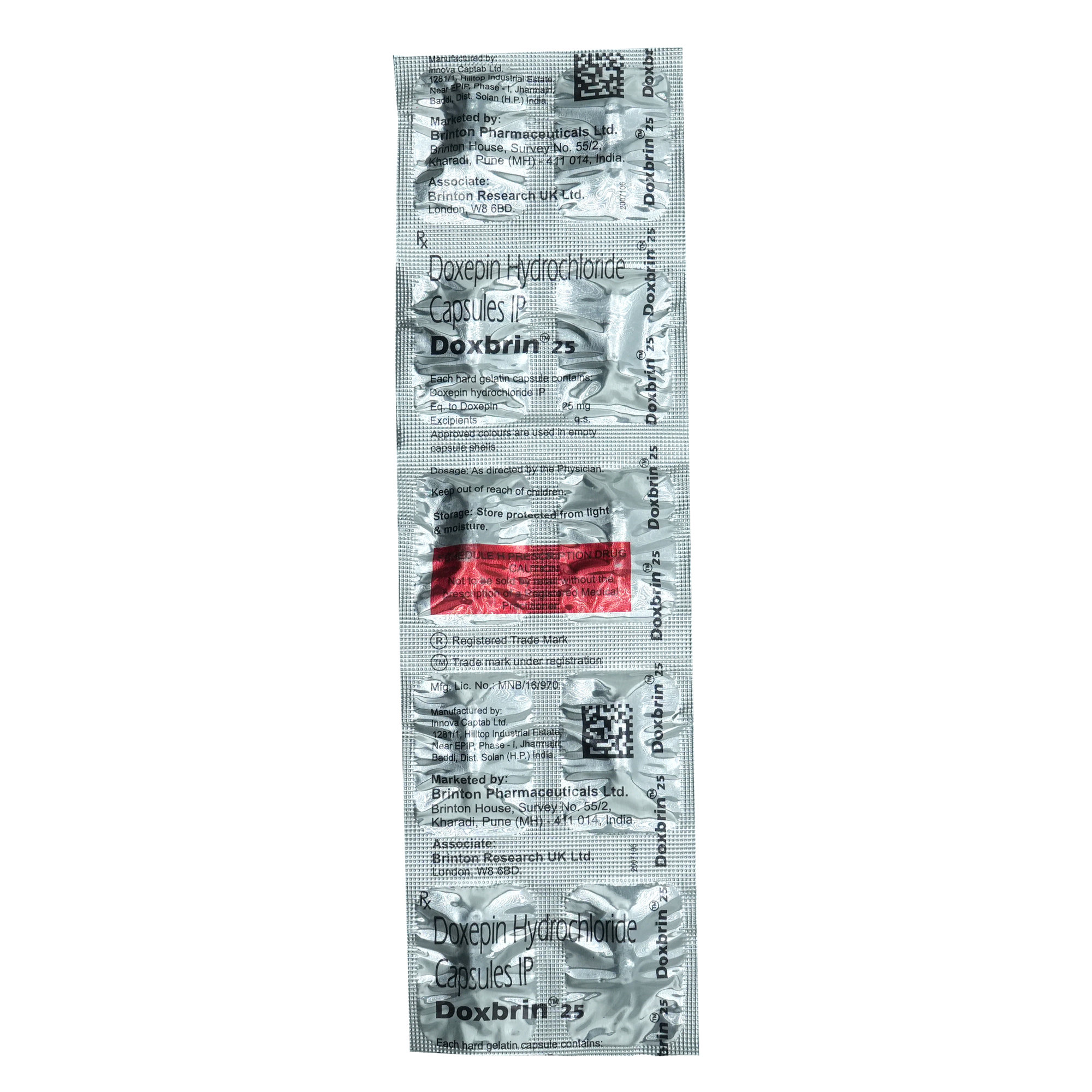 Doxbrin 25Mg Capsule 10'S, Pack of 10 CapsuleS Doxbrin 25Mg Capsule 10'S, Pack of 10 CapsuleS