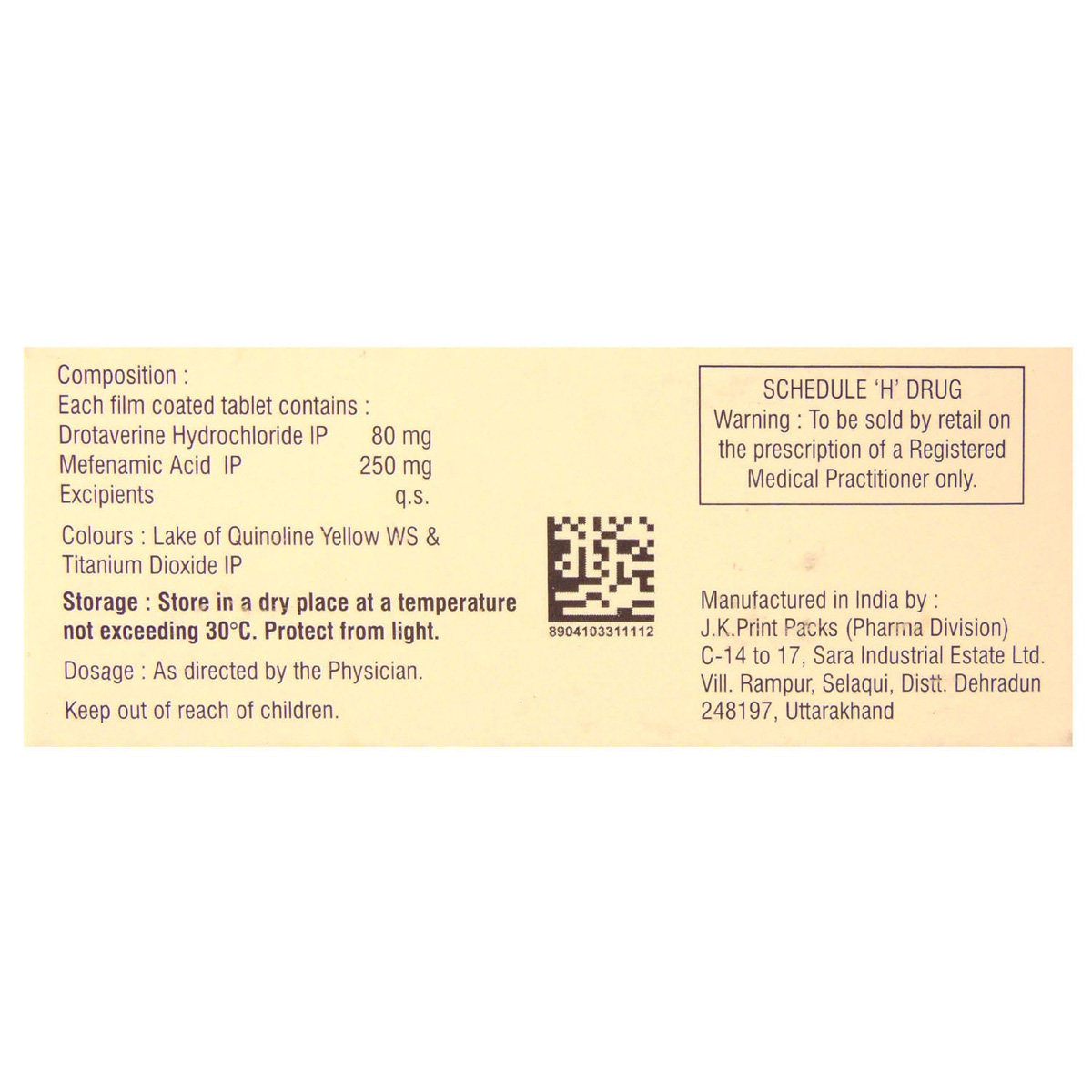 Drotikind M Tablet 10's, Pack of 10 TABLETS Drotikind M Tablet 10's, Pack of 10 TABLETS