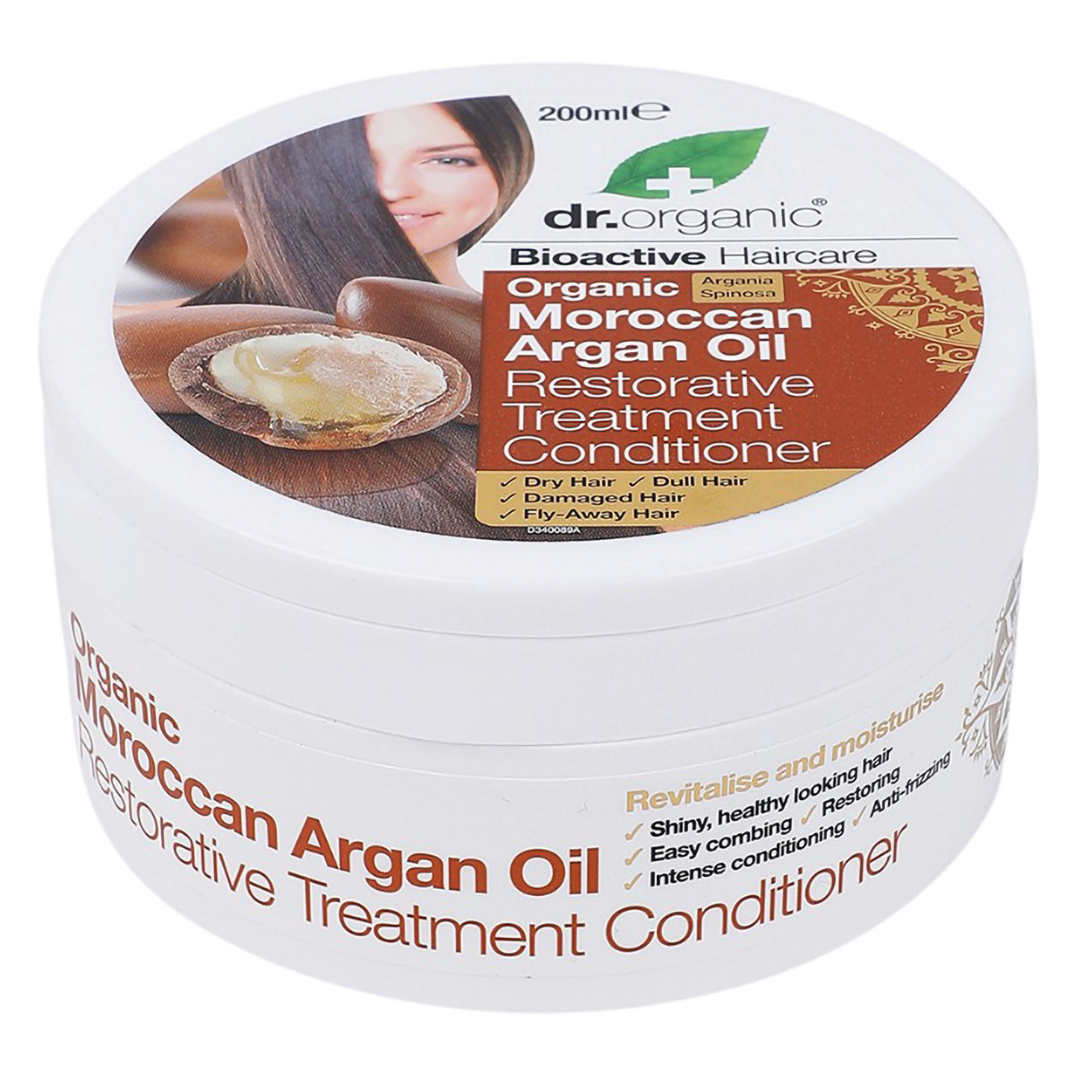 Dr. Organic Moroccan Argan Oil Restorative Treatment Conditioner, 200 ml, Pack of 1 Dr. Organic Moroccan Argan Oil Restorative Treatment Conditioner, 200 ml, Pack of 1