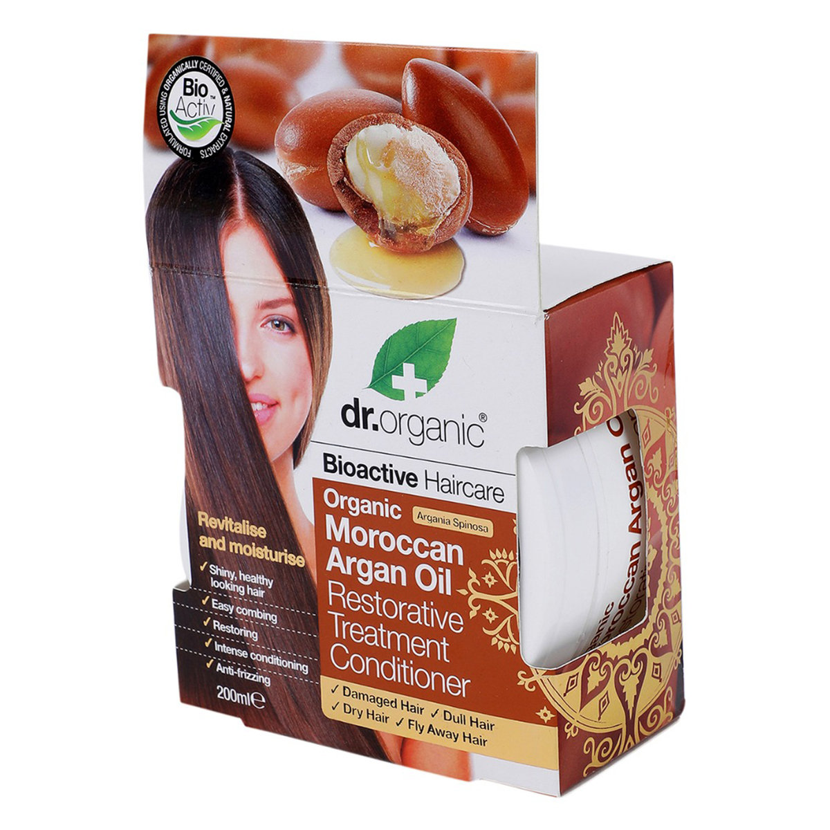 Dr. Organic Moroccan Argan Oil Restorative Treatment Conditioner, 200 ml, Pack of 1 Dr. Organic Moroccan Argan Oil Restorative Treatment Conditioner, 200 ml, Pack of 1