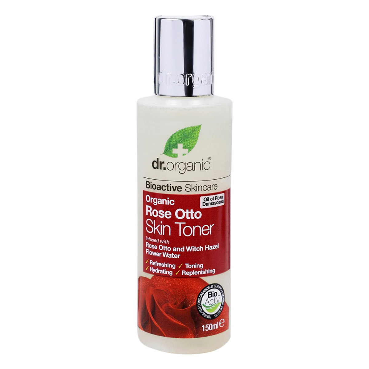 Dr. Organic Rose Otto Skin Toner 150 ml | Rose Otto, Witch Hazel Flower Extract | Refreshing, Toning, Replenishing, Hydrating | For Mature Skin, Pack of 1 Dr. Organic Rose Otto Skin Toner 150 ml | Rose Otto, Witch Hazel Flower Extract | Refreshing, Toning, Replenishing, Hydrating | For Mature Skin, Pack of 1