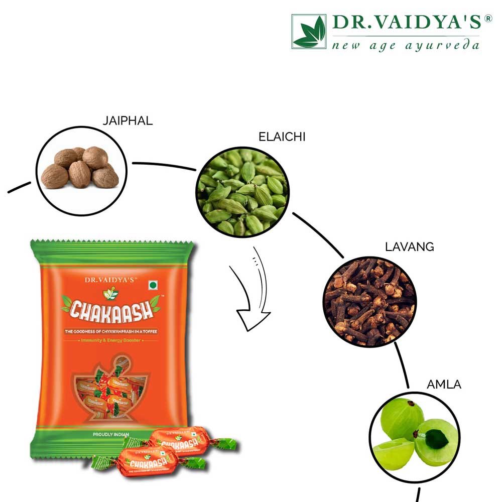 Dr. Vaidya's Chakaash Chyanwanprash Toffee, 50 Count, Pack of 50 Dr. Vaidya's Chakaash Chyanwanprash Toffee, 50 Count, Pack of 50