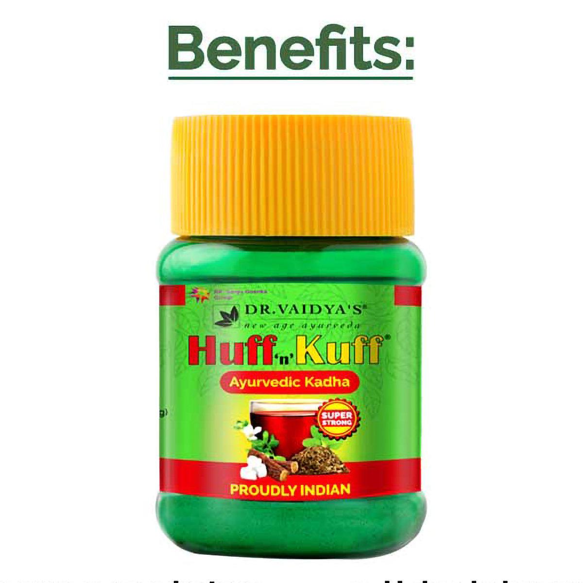Dr. Vaidya's Huff 'n' Kuff Ayurvedic Kadha, 100 gm (2x50 gm), Pack of 1 Dr. Vaidya's Huff 'n' Kuff Ayurvedic Kadha, 100 gm (2x50 gm), Pack of 1