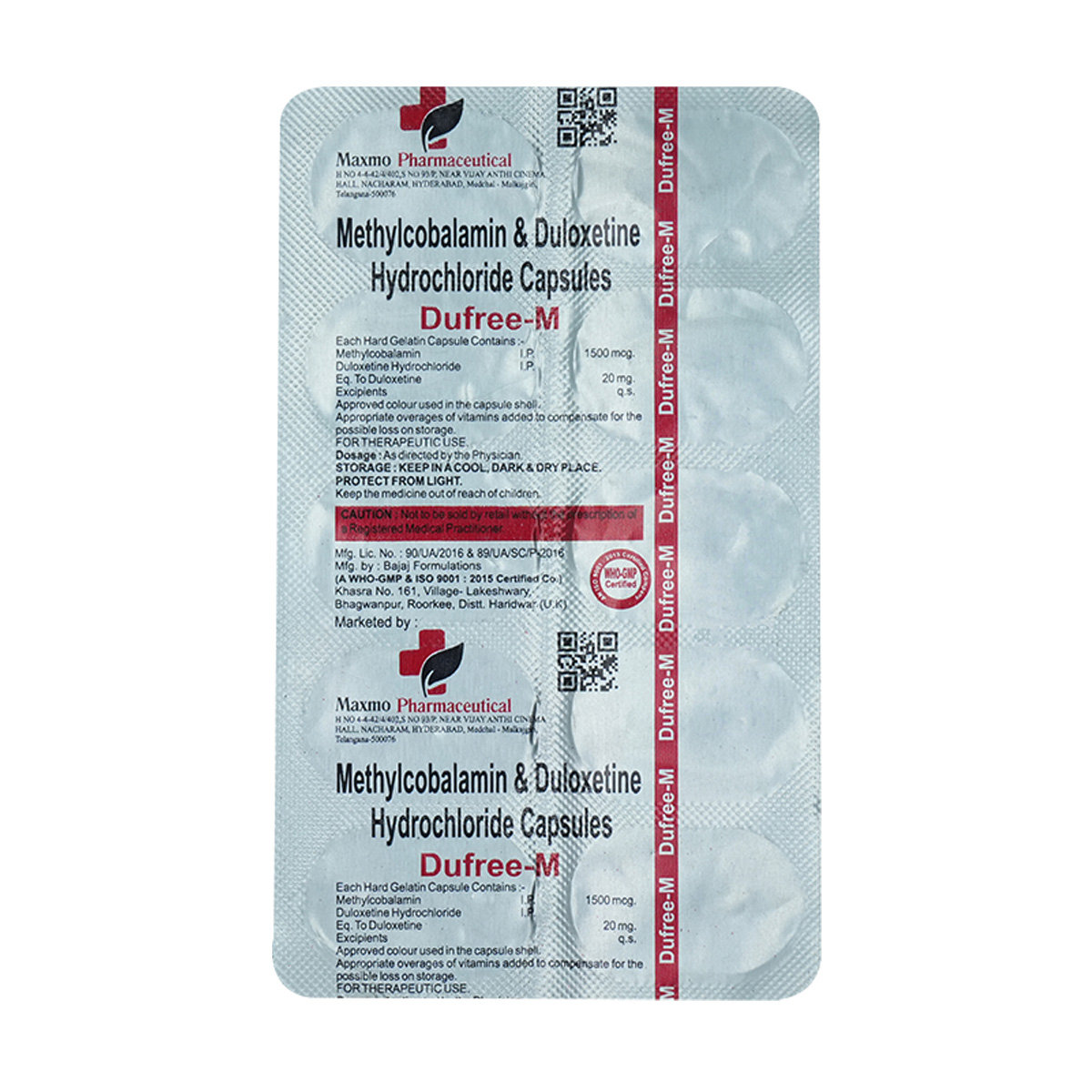 Dufree-M 20/1500 Capsule 10's, Pack of 10 CapsuleS Dufree-M 20/1500 Capsule 10's, Pack of 10 CapsuleS