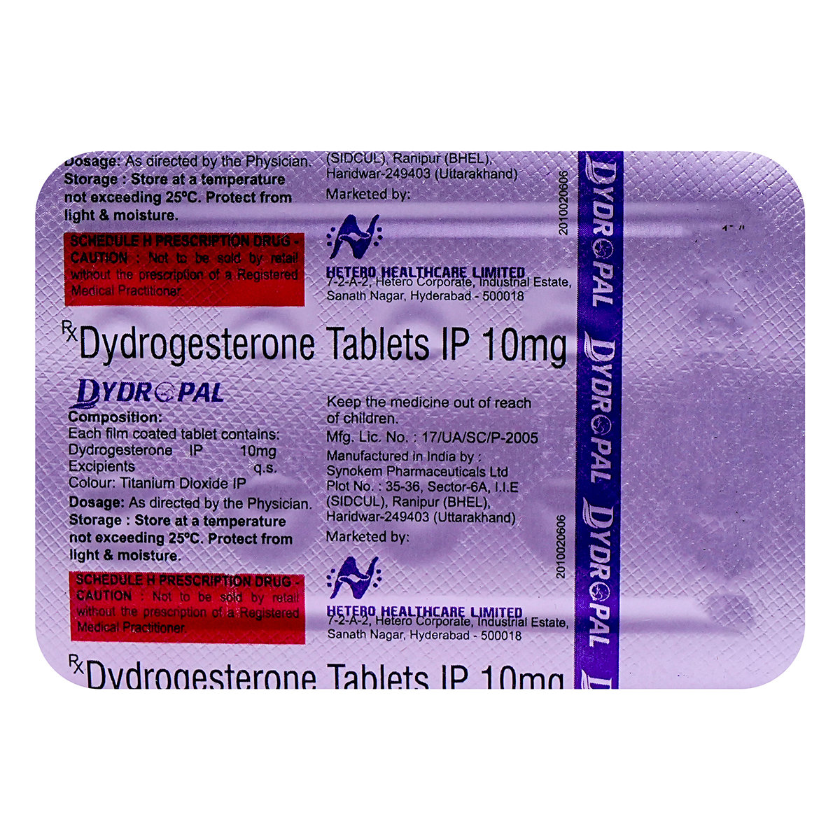 Dydropal 10 mg Tablet 10's, Pack of 10 TabletS Dydropal 10 mg Tablet 10's, Pack of 10 TabletS